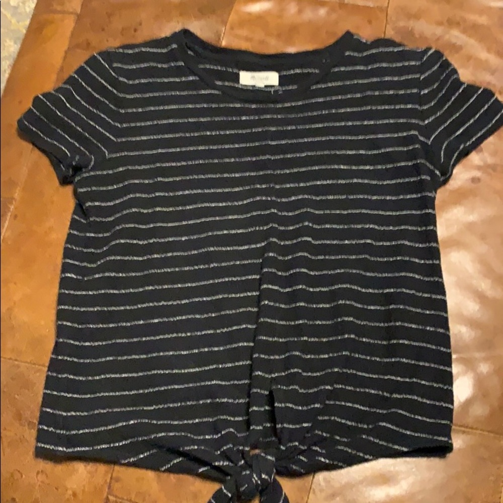 Madewell tie front top